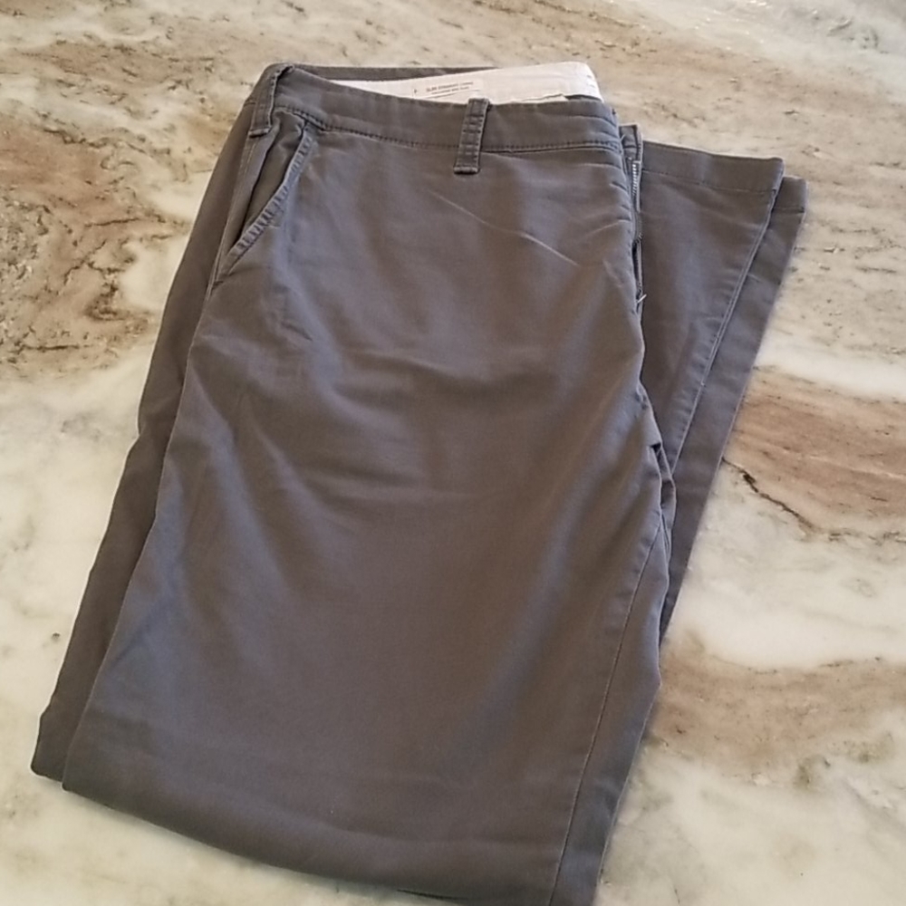Mens slim straight chinos
